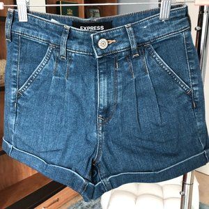 High Waisted Denim Shorts